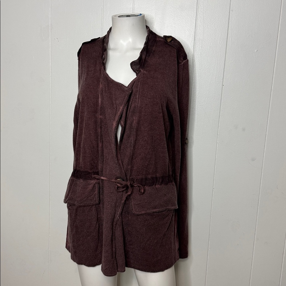 purple cardigan sweater top size 3 new Saga